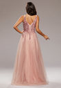 Floor-length evening dress in Dawn Pink