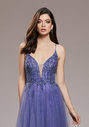 Abendkleid aus Tüll mit Rückenschnürung in Lavender