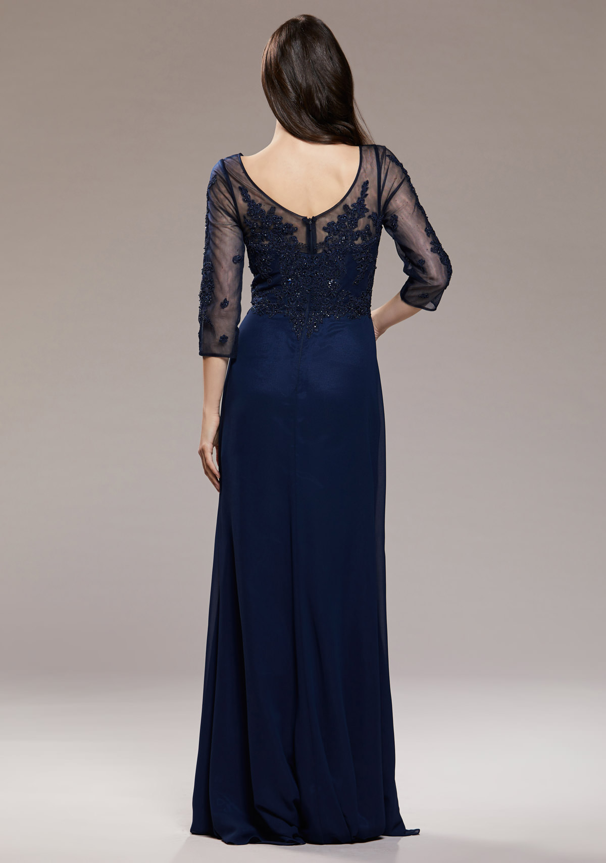 Patricia Envoltura Sintetica Gasa Vestido Con Pretina Negra Crepúsculo  Tallas Grandes, image size:1200x1710