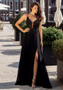 Robe de soirée avec décorations brodées en Phantom Black