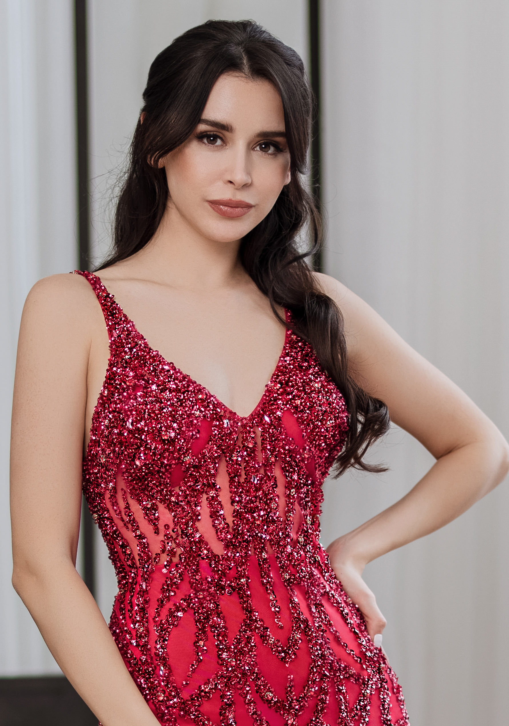 tulle evening dress
