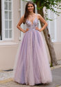 Glitzerndes Abendkleid in Lavender Snow