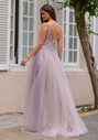 Vestido de noche brillante en Lavender Snow