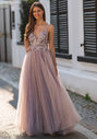 Glitzerndes Abendkleid in Lavender Snow