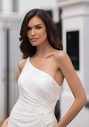 Vestido de noche brillante en Blancanieves