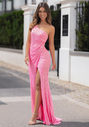 Glitzerndes Abendkleid in Shocking Pink