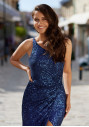 Glitzerndes Abendkleid in Twilight Blue