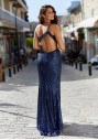 Glitzerndes Abendkleid in Twilight Blue