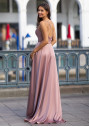 Abendkleid aus Satin in Shining Cappuccino 