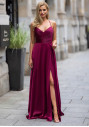 Abendkleid aus Satin in Rio Red