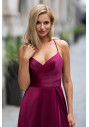 Abendkleid aus Satin in Rio Red