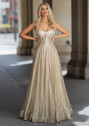 Glitzerndes Abendkleid in Glitter Gold