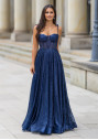 Glitzerndes Abendkleid in Glitter Blue