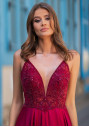 Robe de soirée en satin à bretelles fines Shining Rio