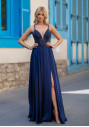 Robe de soirée en satin à bretelles fines Shining Twilight