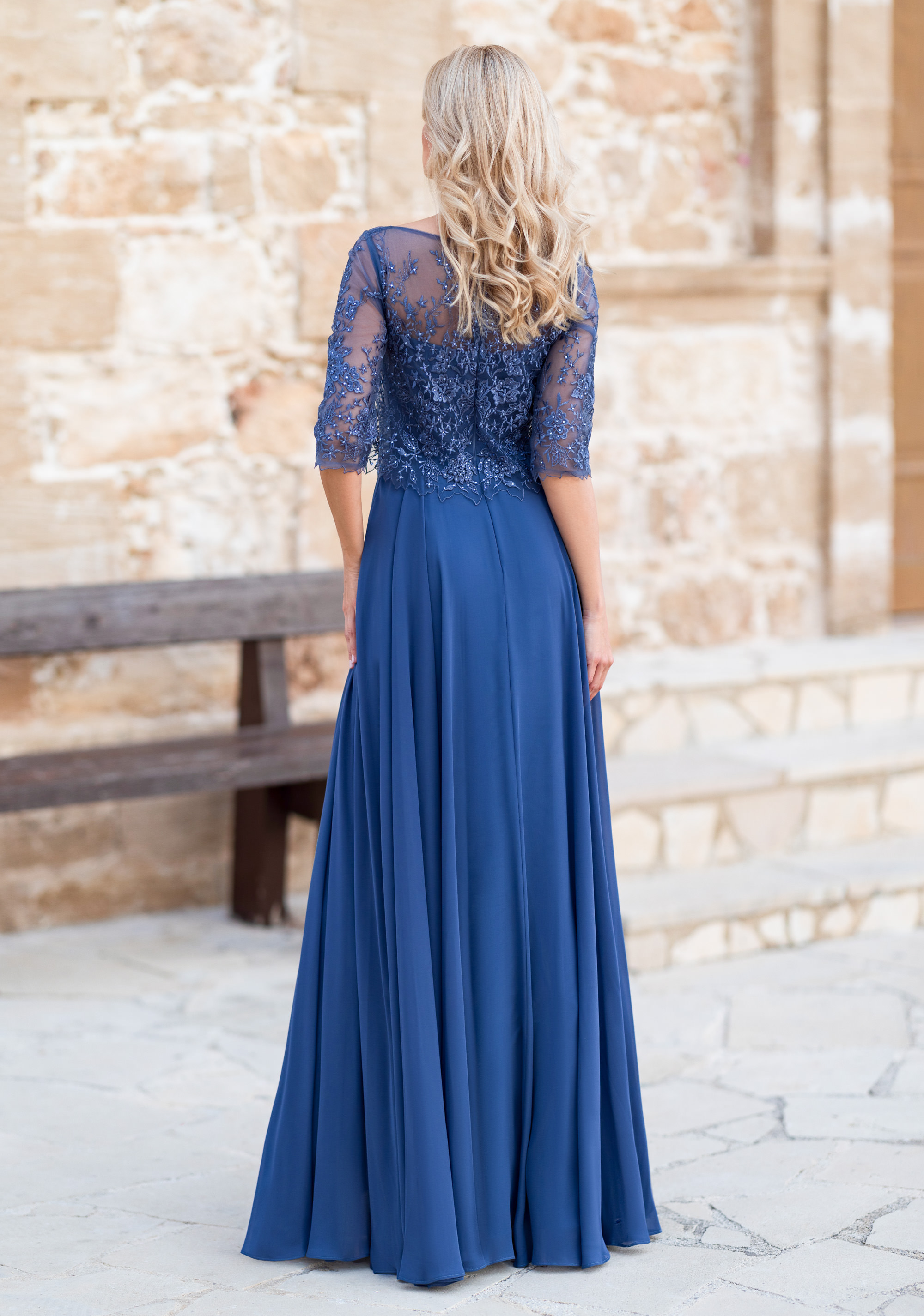 Vestidos Para Mama De La Novia Vestido Largo De Gasa Para Madre De