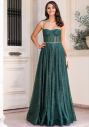 Glitzerndes Abendkleid in Glitter Botanical Green