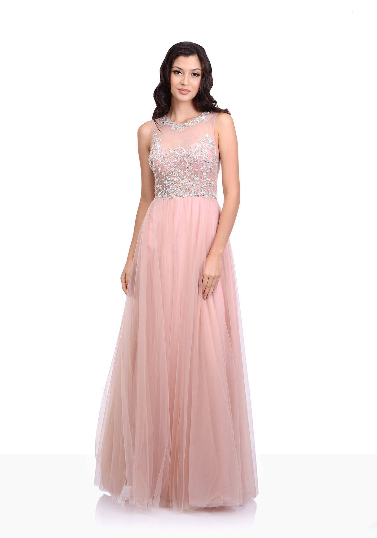 tulle evening dress