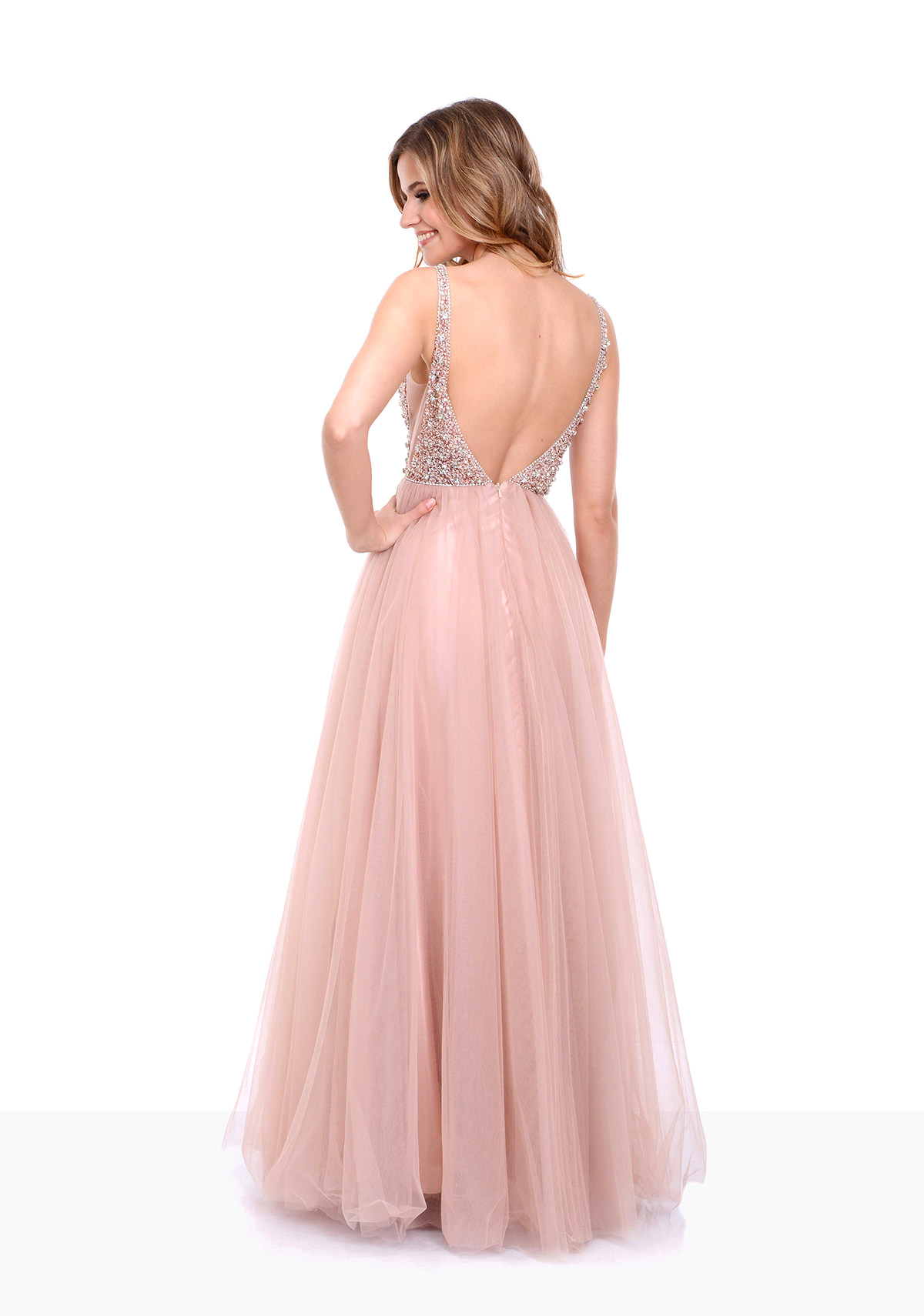 tulle evening dress
